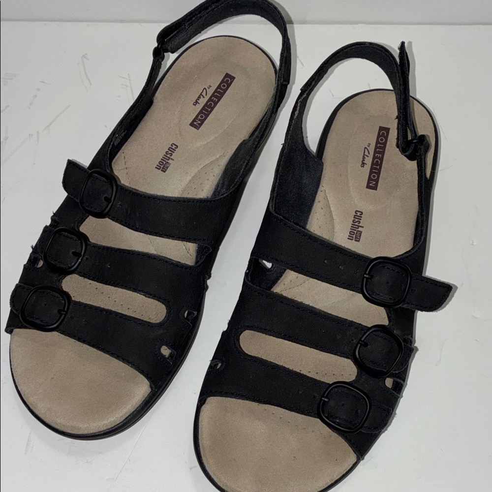 Collection B Black Strappy Sandals